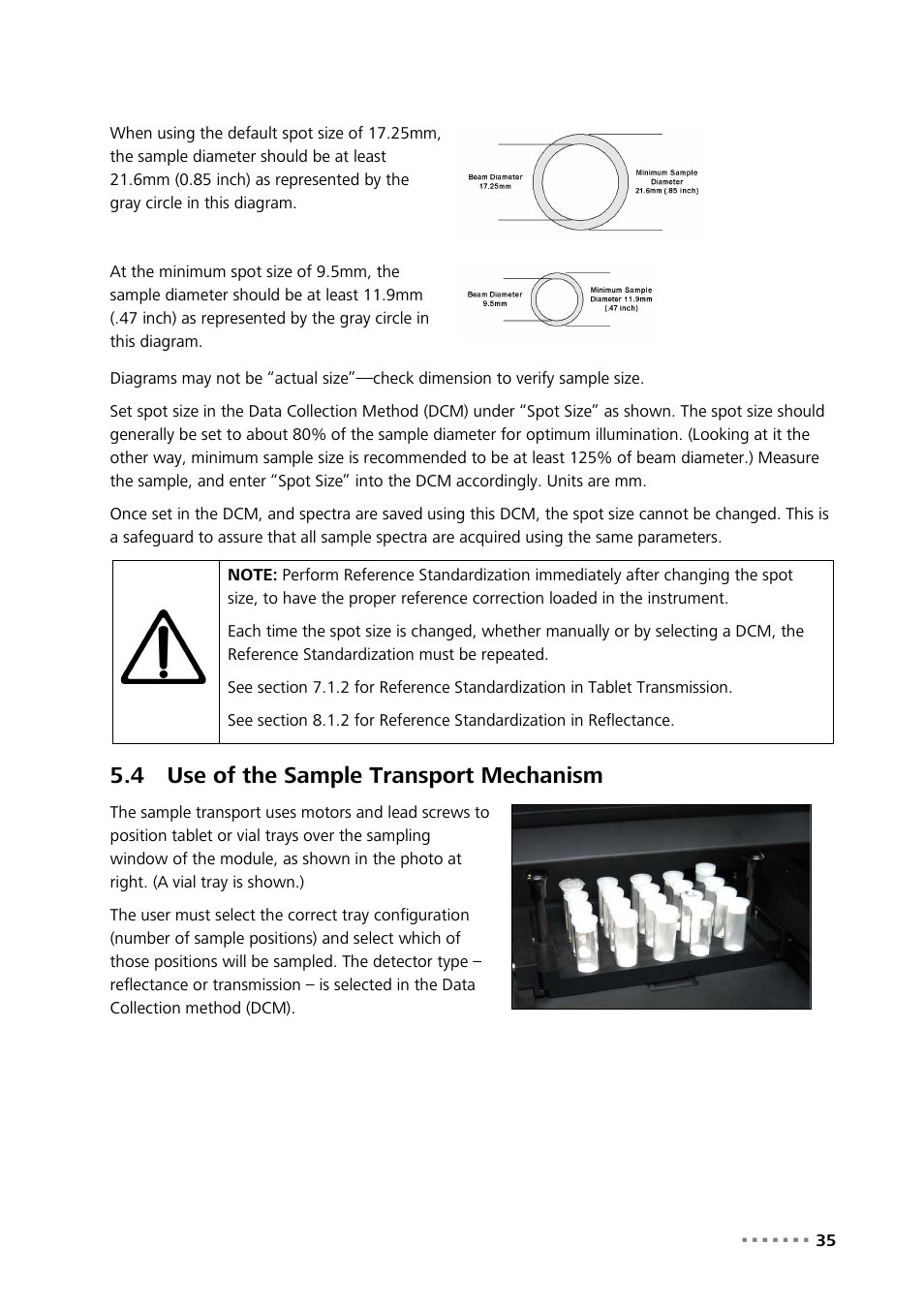 4 use of the sample transport mechanism, Use of the sample transport mechanism | Metrohm NIRS XDS MasterLab Analyzer User Manual | Page 37 / 167