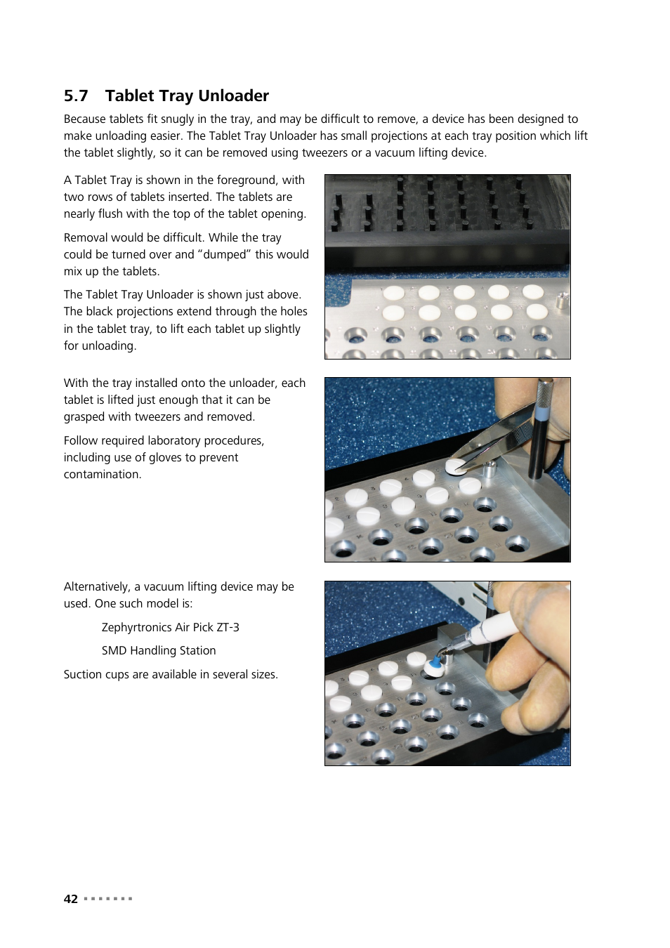 7 tablet tray unloader, Tablet tray unloader | Metrohm NIRS XDS MasterLab Analyzer User Manual | Page 44 / 167