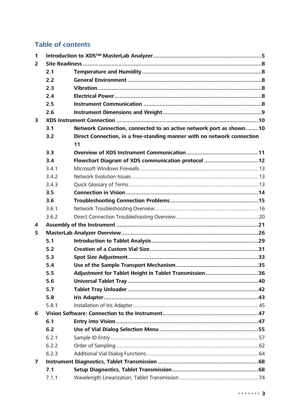 Metrohm NIRS XDS MasterLab Analyzer User Manual | Page 5 / 167