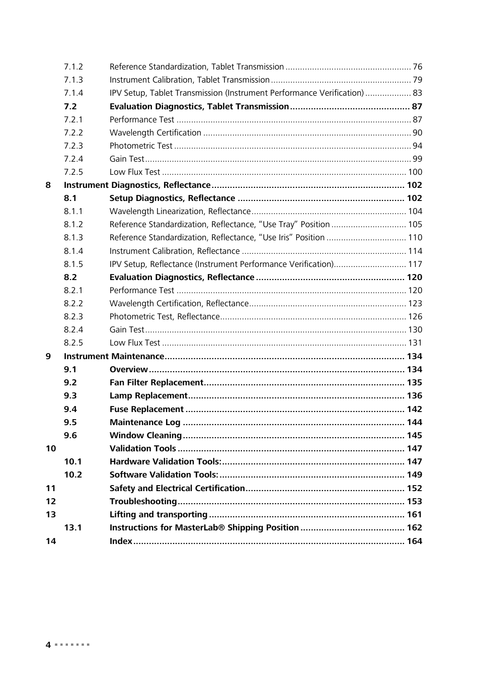 Metrohm NIRS XDS MasterLab Analyzer User Manual | Page 6 / 167