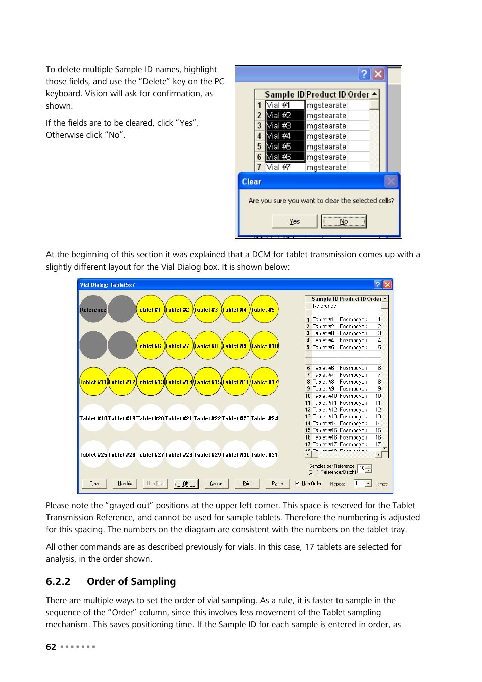 2 order of sampling, Order of sampling | Metrohm NIRS XDS MasterLab Analyzer User Manual | Page 64 / 167