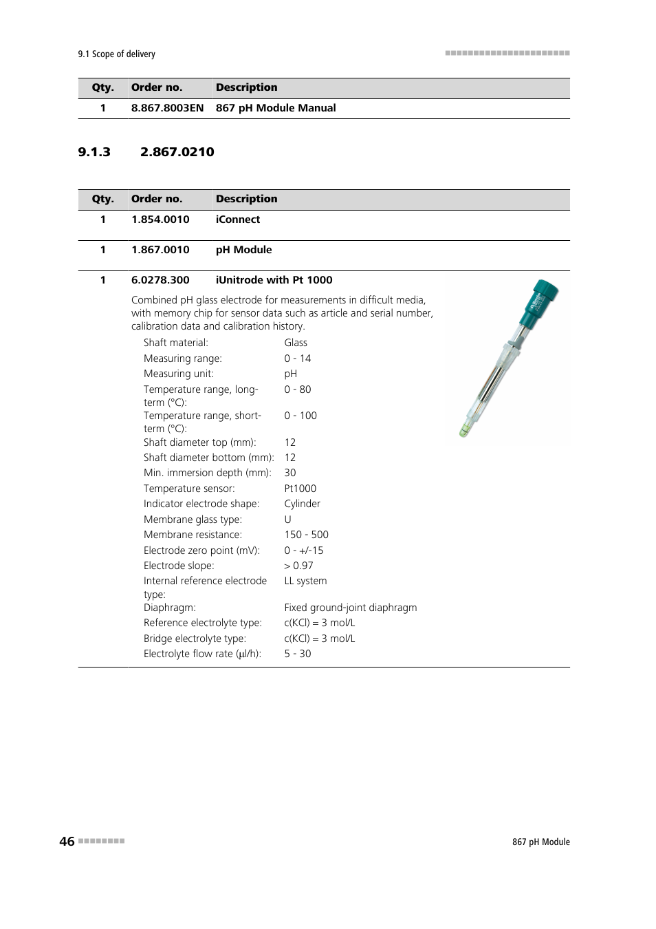 Metrohm 867 pH Module User Manual | Page 54 / 63