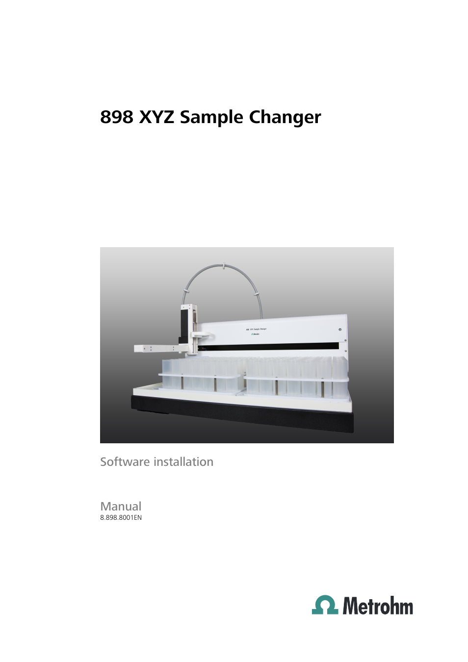 Metrohm 898 XYZ Sample Changer User Manual | 14 pages