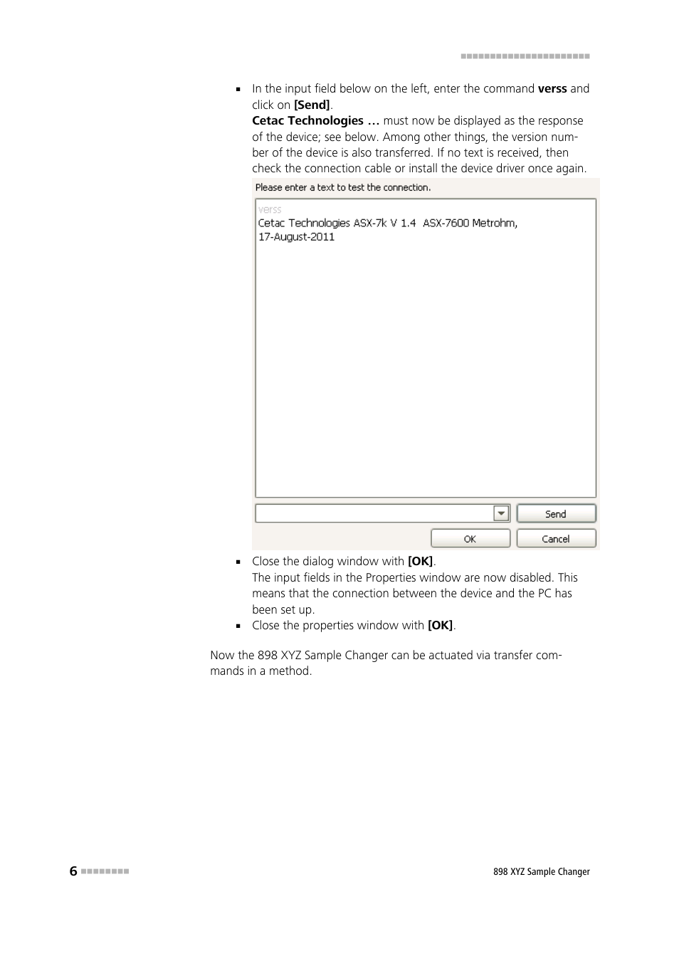Metrohm 898 XYZ Sample Changer User Manual | Page 12 / 14