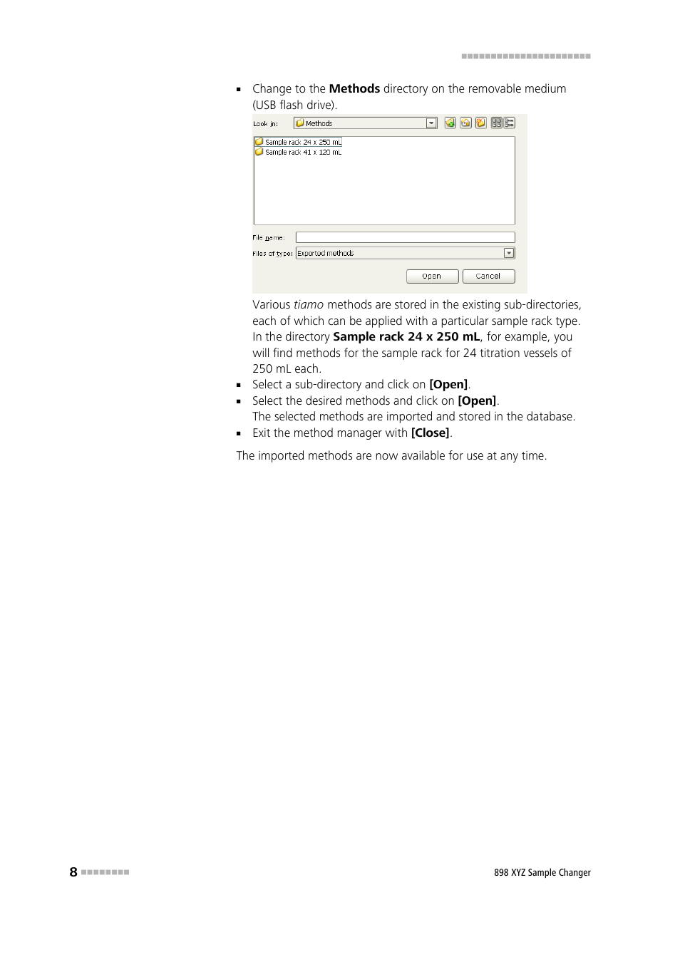 Metrohm 898 XYZ Sample Changer User Manual | Page 14 / 14