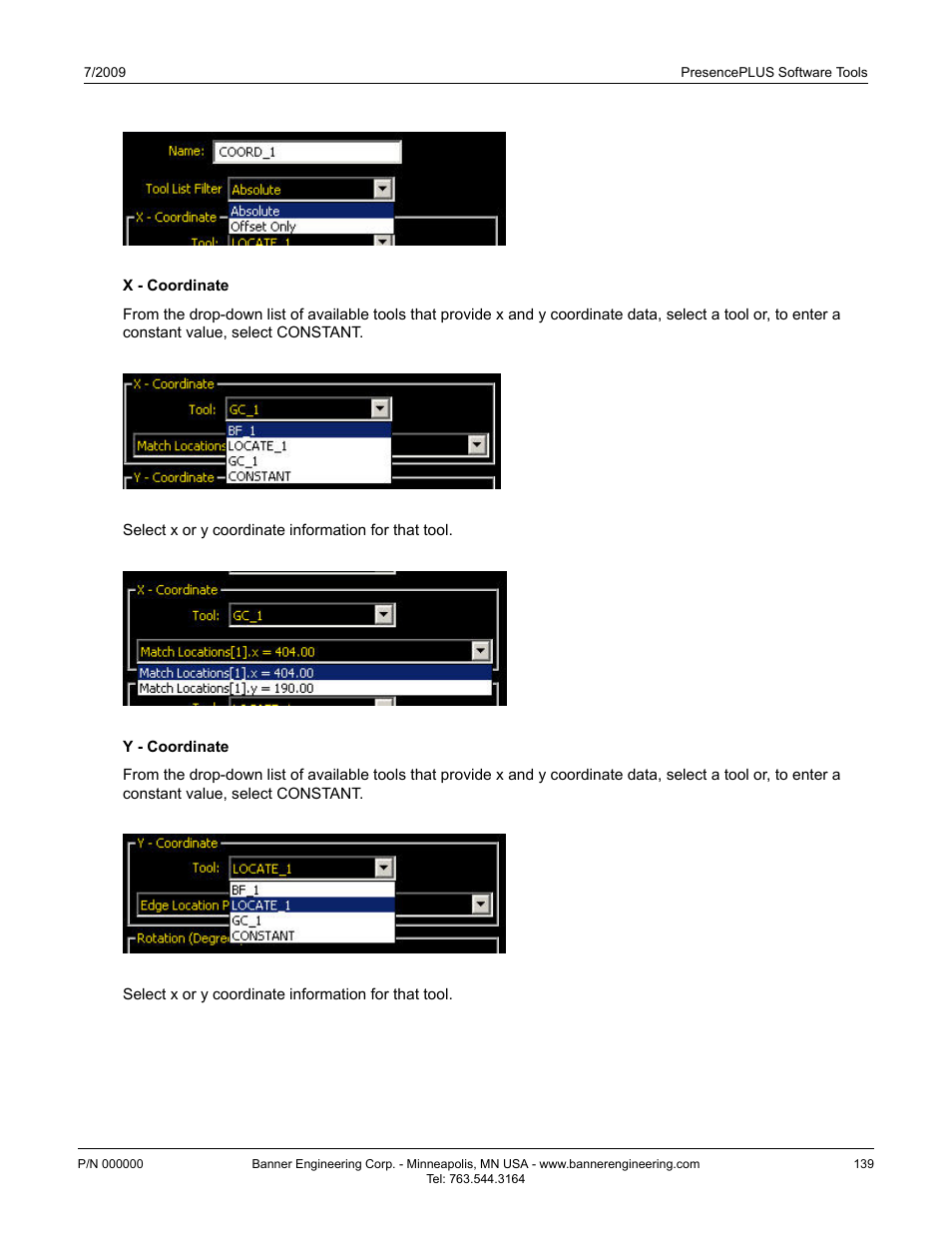 Banner PresencePLUS P4 EDGE 1.3 Series User Manual | Page 139 / 258