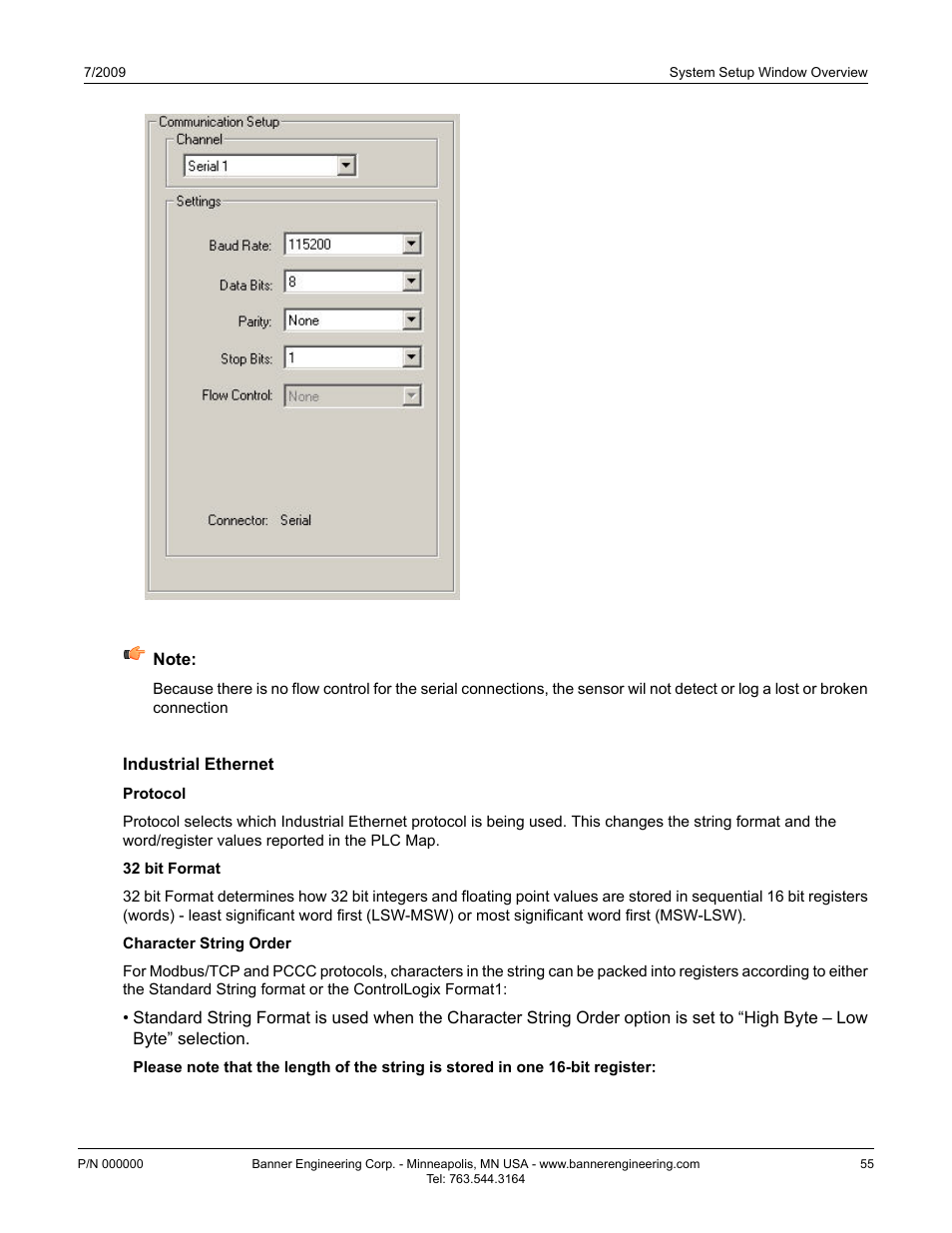 Industrial ethernet | Banner PresencePLUS P4 EDGE 1.3 Series User Manual | Page 55 / 258