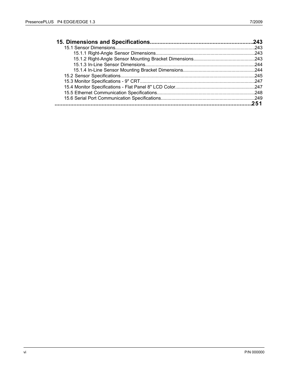 Dimensions and specifications | Banner PresencePLUS P4 EDGE 1.3 Series User Manual | Page 6 / 258