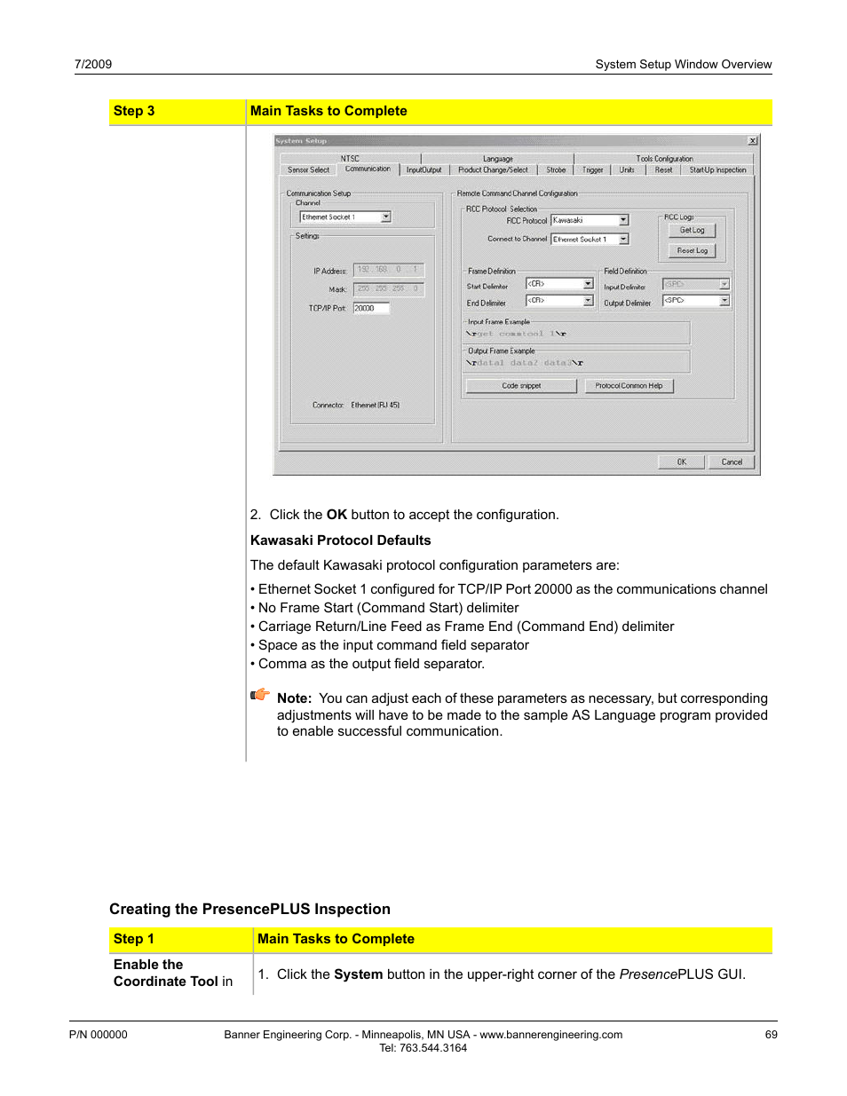 Creating the presenceplus inspection, Creating the | Banner PresencePLUS P4 EDGE 1.3 Series User Manual | Page 69 / 258