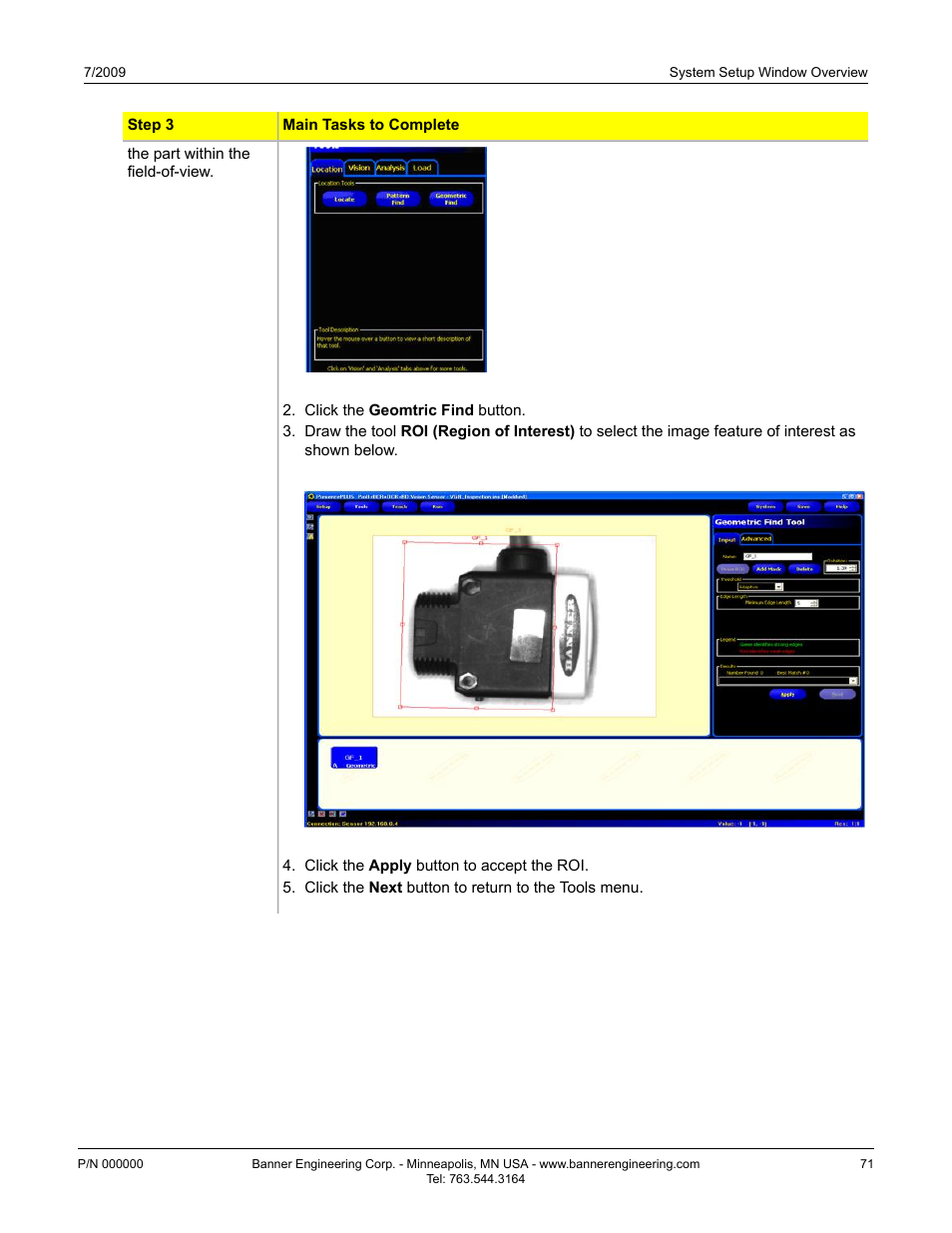 Banner PresencePLUS P4 EDGE 1.3 Series User Manual | Page 71 / 258