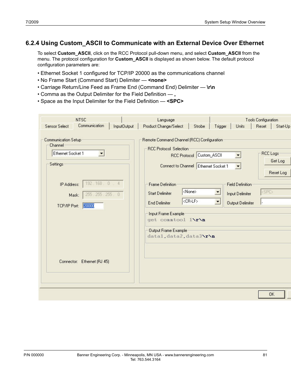 Banner PresencePLUS P4 EDGE 1.3 Series User Manual | Page 81 / 258