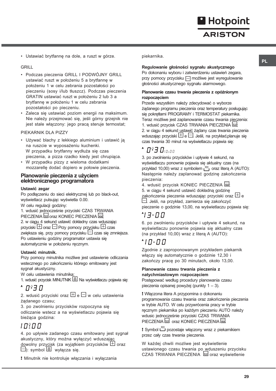 Hotpoint Ariston C 3 VP6 R/HA User Manual | Page 29 / 60