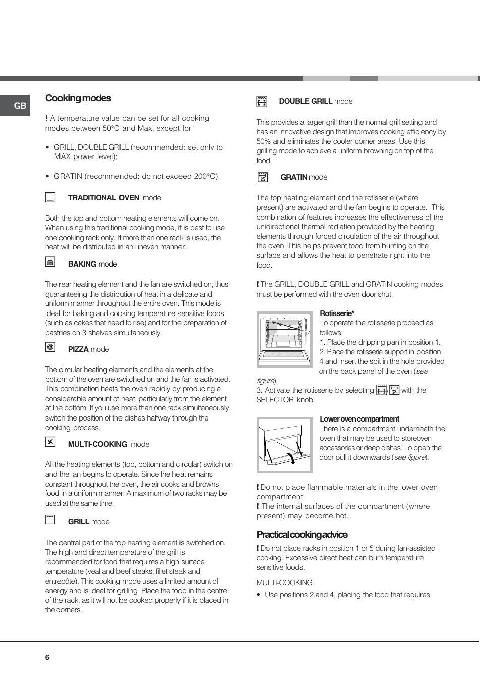 Hotpoint Ariston C 3 VP6 R/HA User Manual | Page 6 / 60