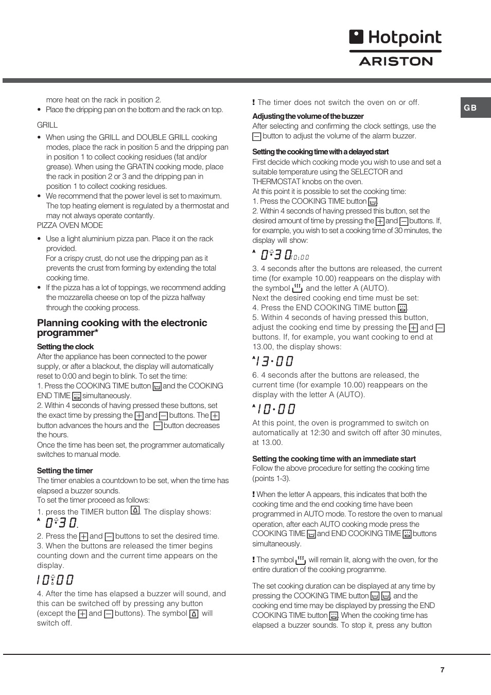 Hotpoint Ariston C 3 VP6 R/HA User Manual | Page 7 / 60
