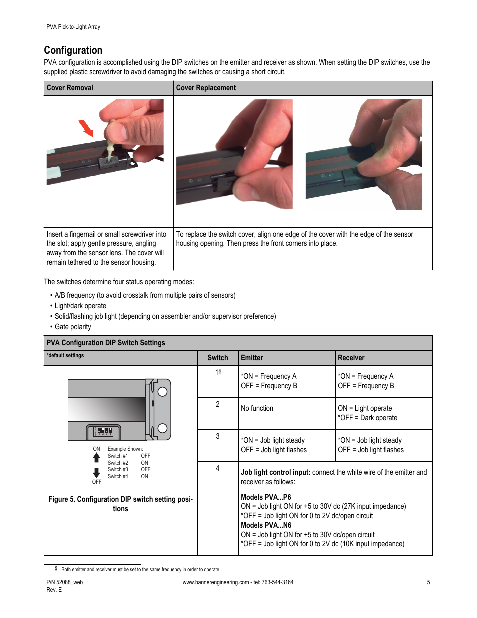 Configuration | Banner PVA Pick-to-Lights User Manual | Page 5 / 10