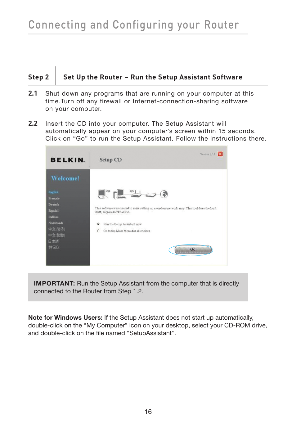 Connecting and configuring your router | Belkin Wireless G Plus MIMO Router F5D9230-4 User Manual | Page 20 / 120