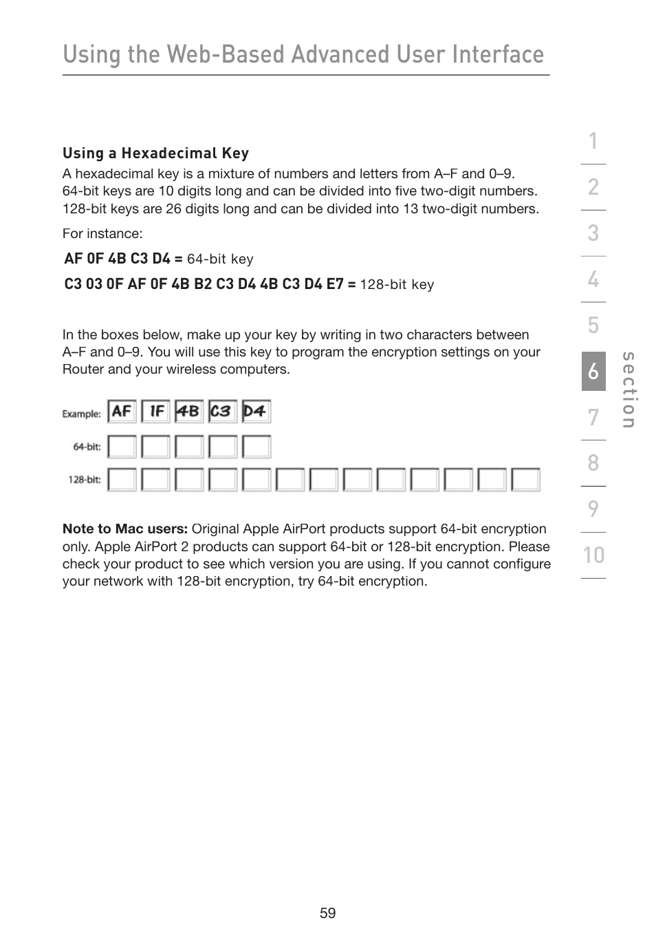 Using the web-based advanced user interface | Belkin Wireless G Plus MIMO Router F5D9230-4 User Manual | Page 63 / 120