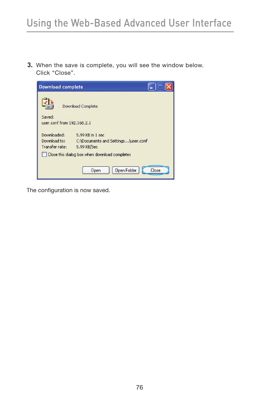 Using the web-based advanced user interface | Belkin Wireless G Plus MIMO Router F5D9230-4 User Manual | Page 80 / 120