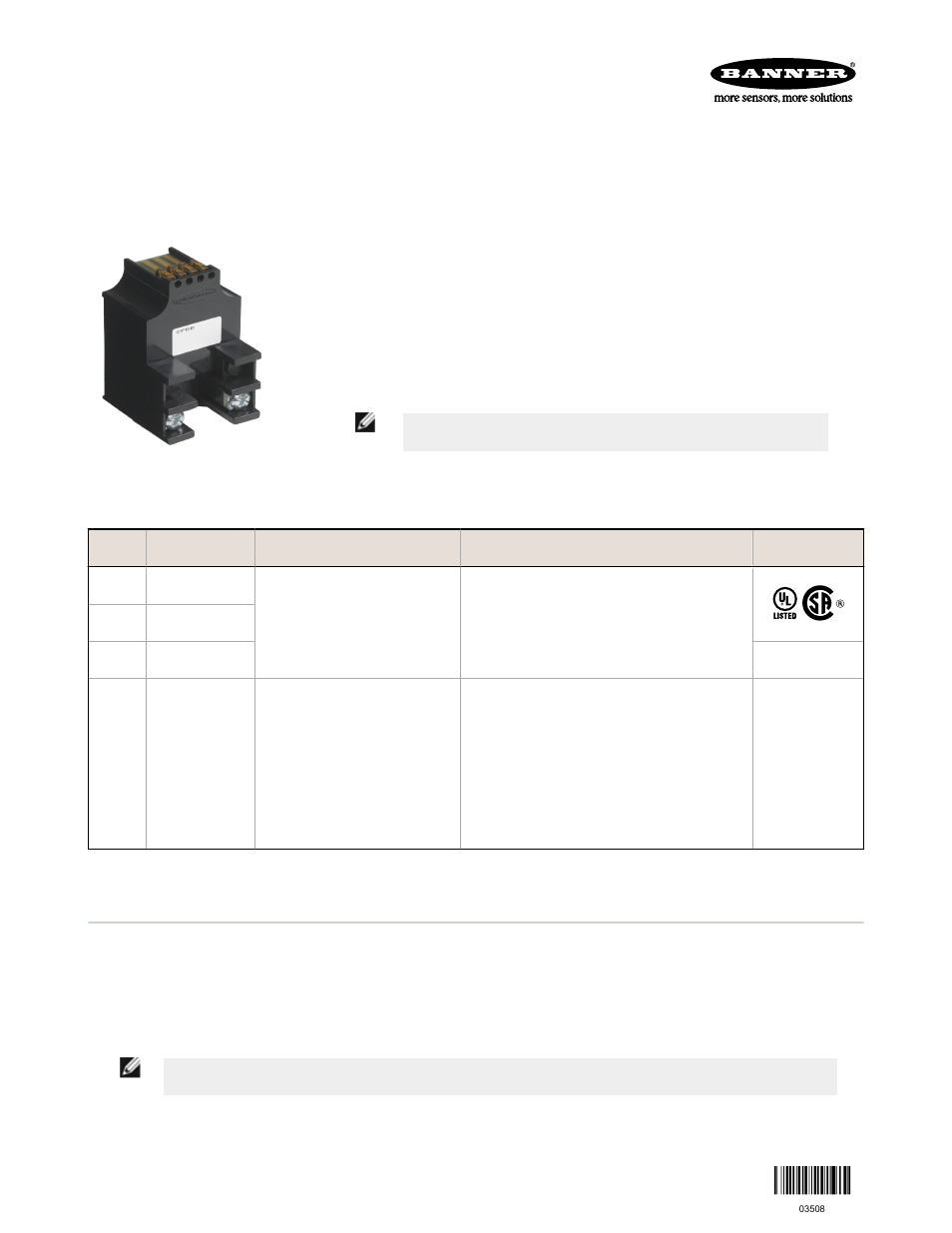 Banner MULTI-BEAM Series User Manual | 4 pages