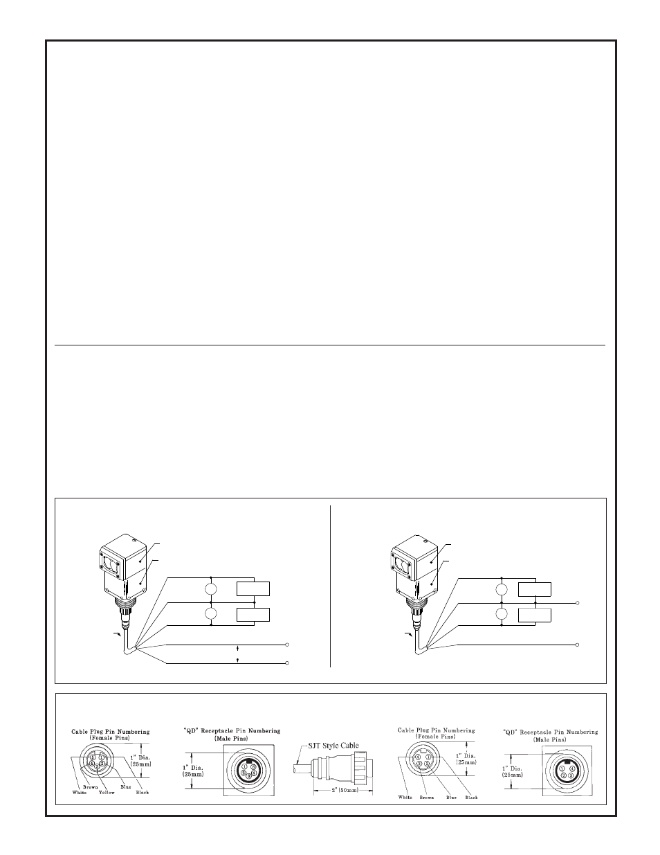 Selecting a power block module, Specifications, Mbcc-type minifast | Qd cables, Hookup information, Model output(s) required supply voltage cable type | Banner OMNI-BEAM Series User Manual | Page 2 / 8