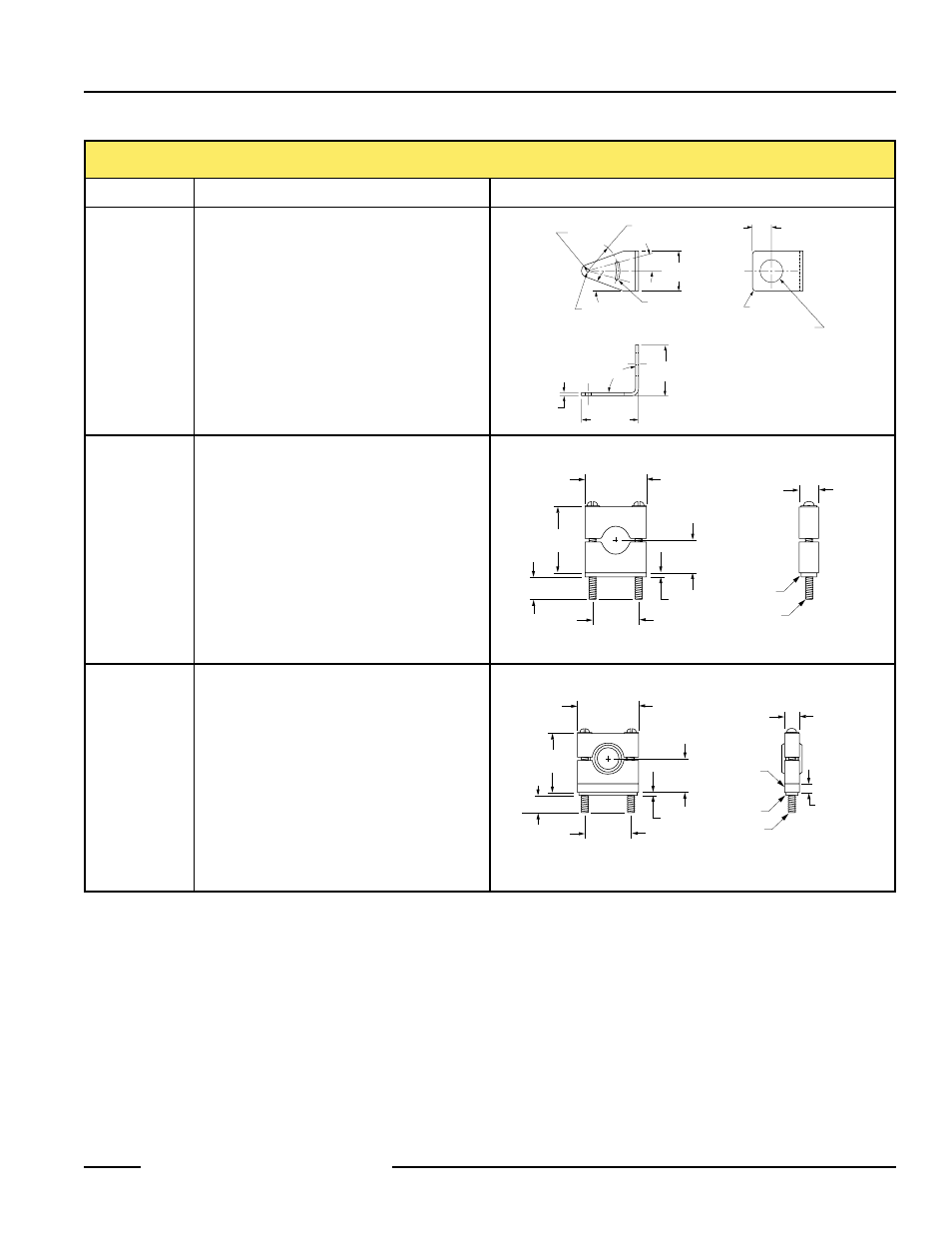 Mini-beam, Sensors, Mounting brackets | Model description, Dimensions | Banner MINI-BEAM Series User Manual | Page 7 / 8