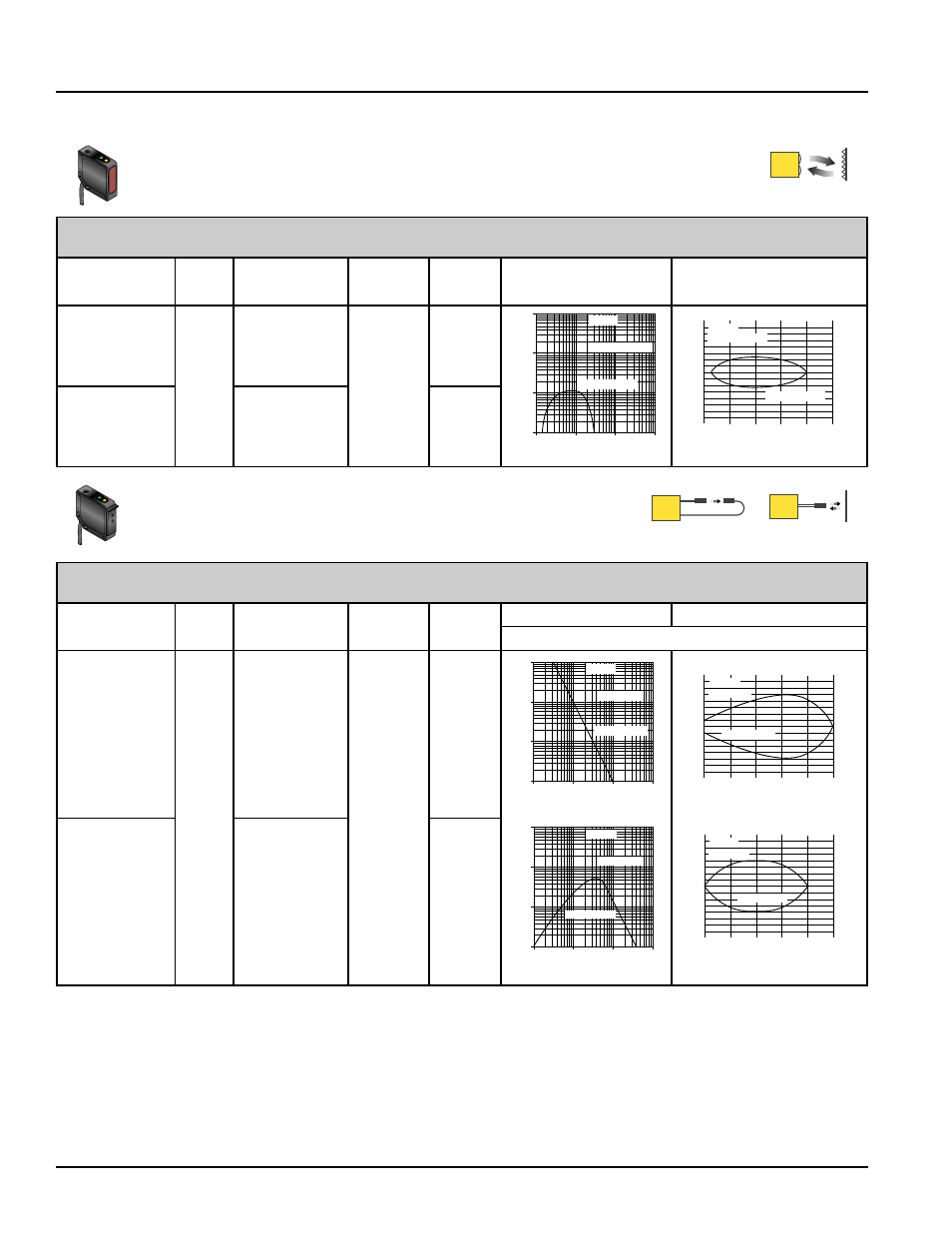 Qm42 series, Qm42 polarized retroreflective mode, Qm42 plastic fiber optic mode | Banner QM42 Series User Manual | Page 2 / 6