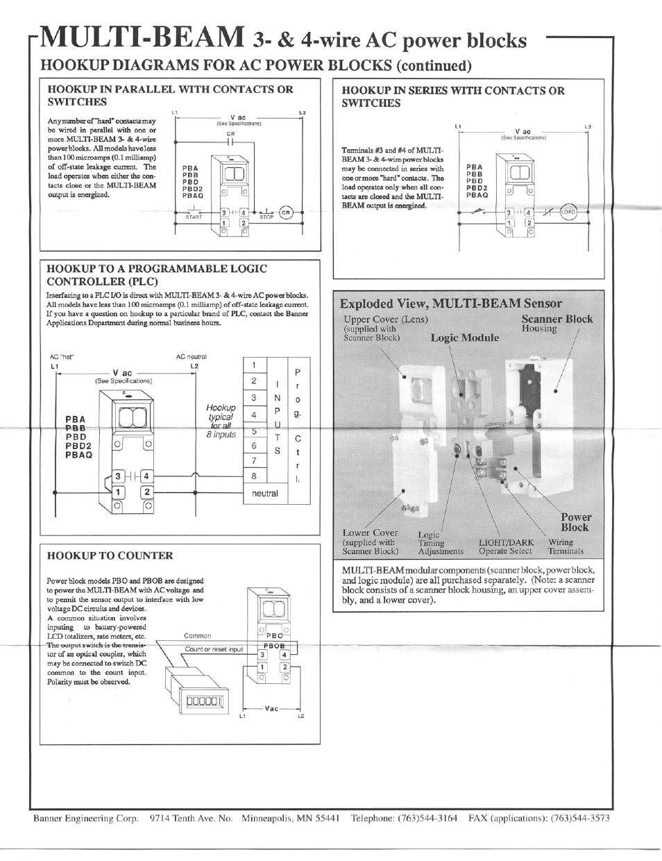 Banner MULTI-BEAM Series User Manual | Page 4 / 5