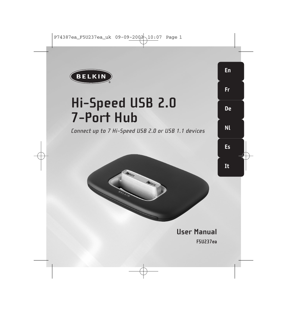 Belkin F5U237EA User Manual | 12 pages