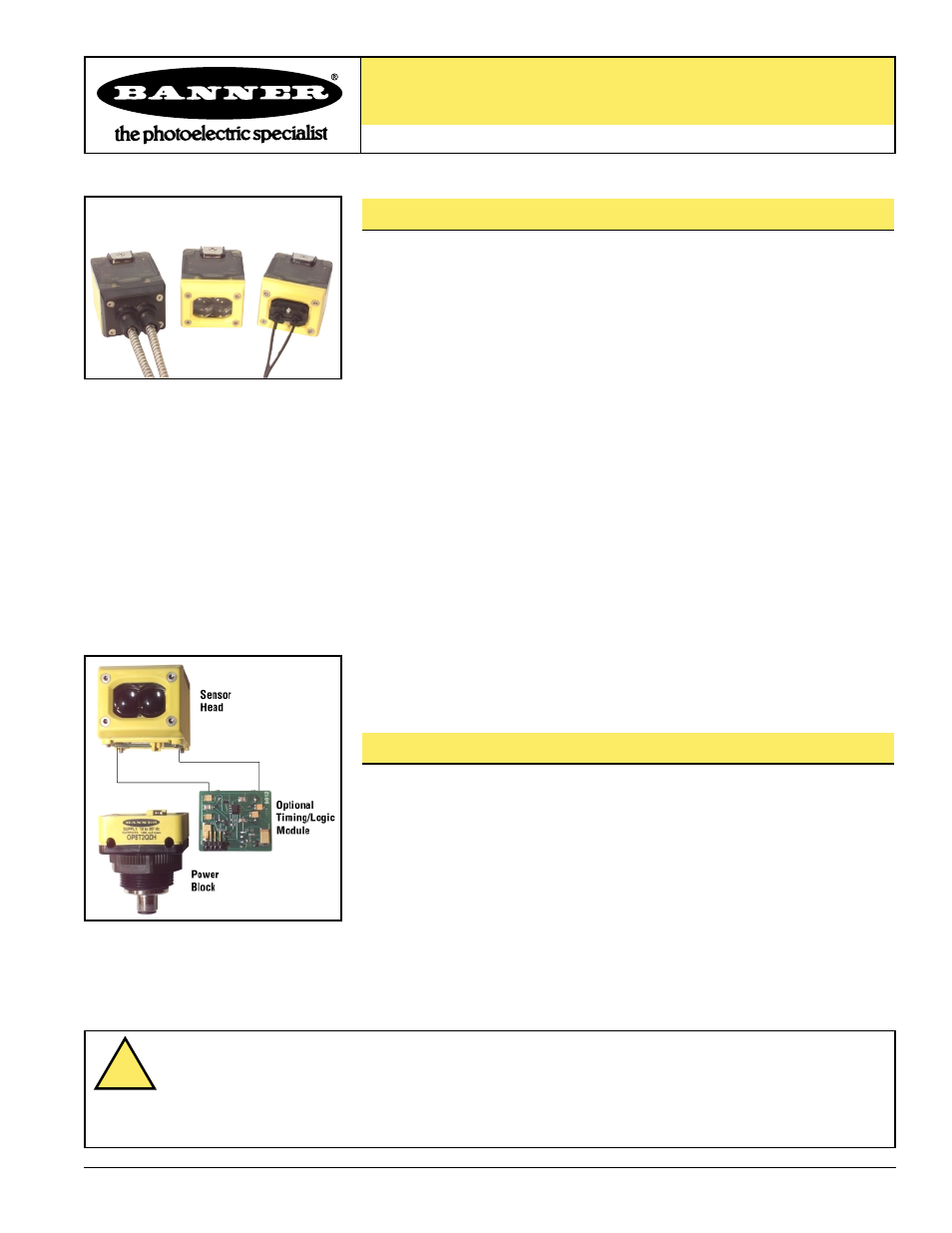 Banner OMNI-BEAM Series User Manual | 12 pages