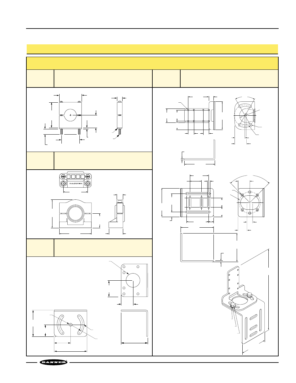 Omni-beam sensor heads, Accessories mounting brackets, Page | Banner OMNI-BEAM Series User Manual | Page 11 / 12