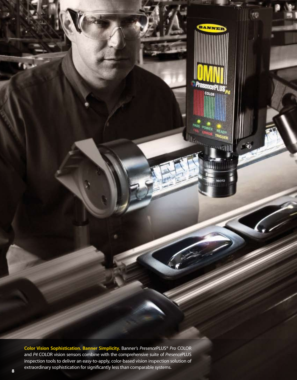 Color analysis solutions | Banner PresencePLUS PPM8 LCD Color Monitor User Manual | Page 8 / 48