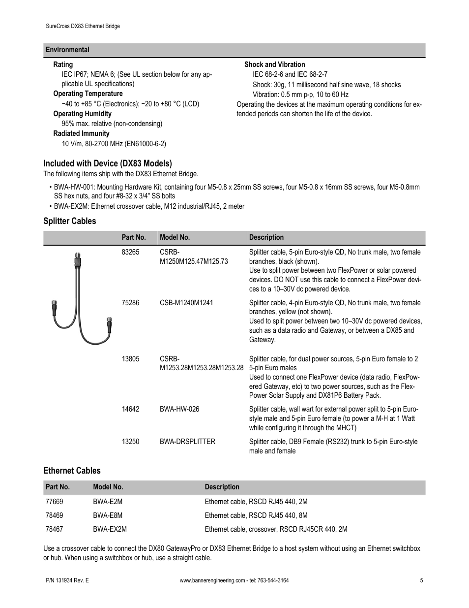 Banner SureCross DX83 Ethernet Bridge User Manual | Page 5 / 6