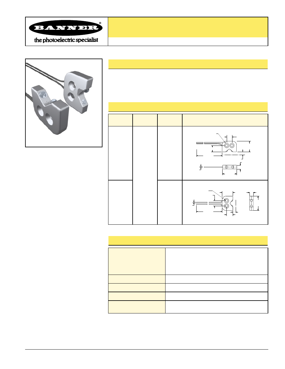 Banner Plastic Fiber Optics User Manual | 1 page