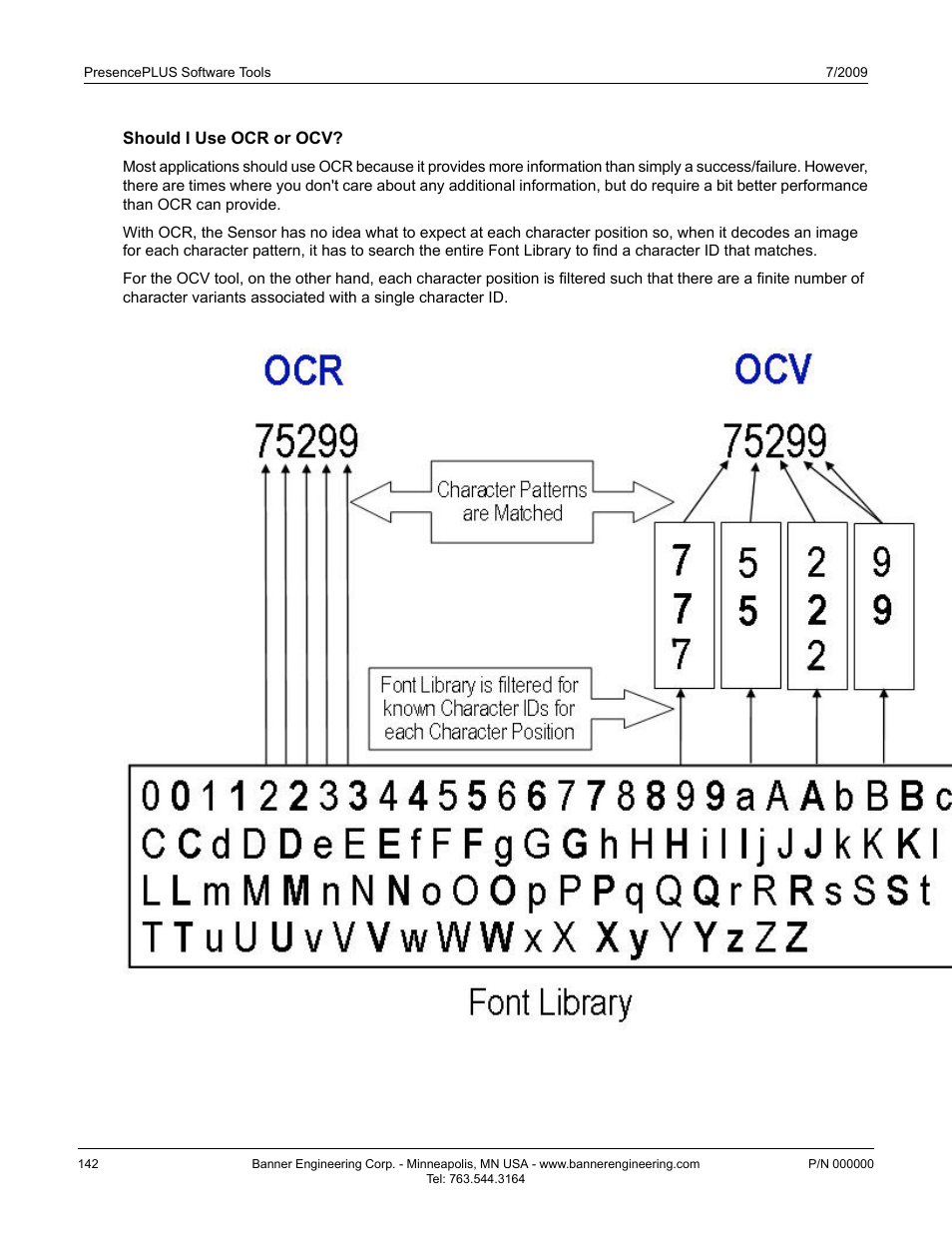 Should i use ocr or ocv | Banner PresencePLUS BCR 1.3 Series User Manual | Page 142 / 306