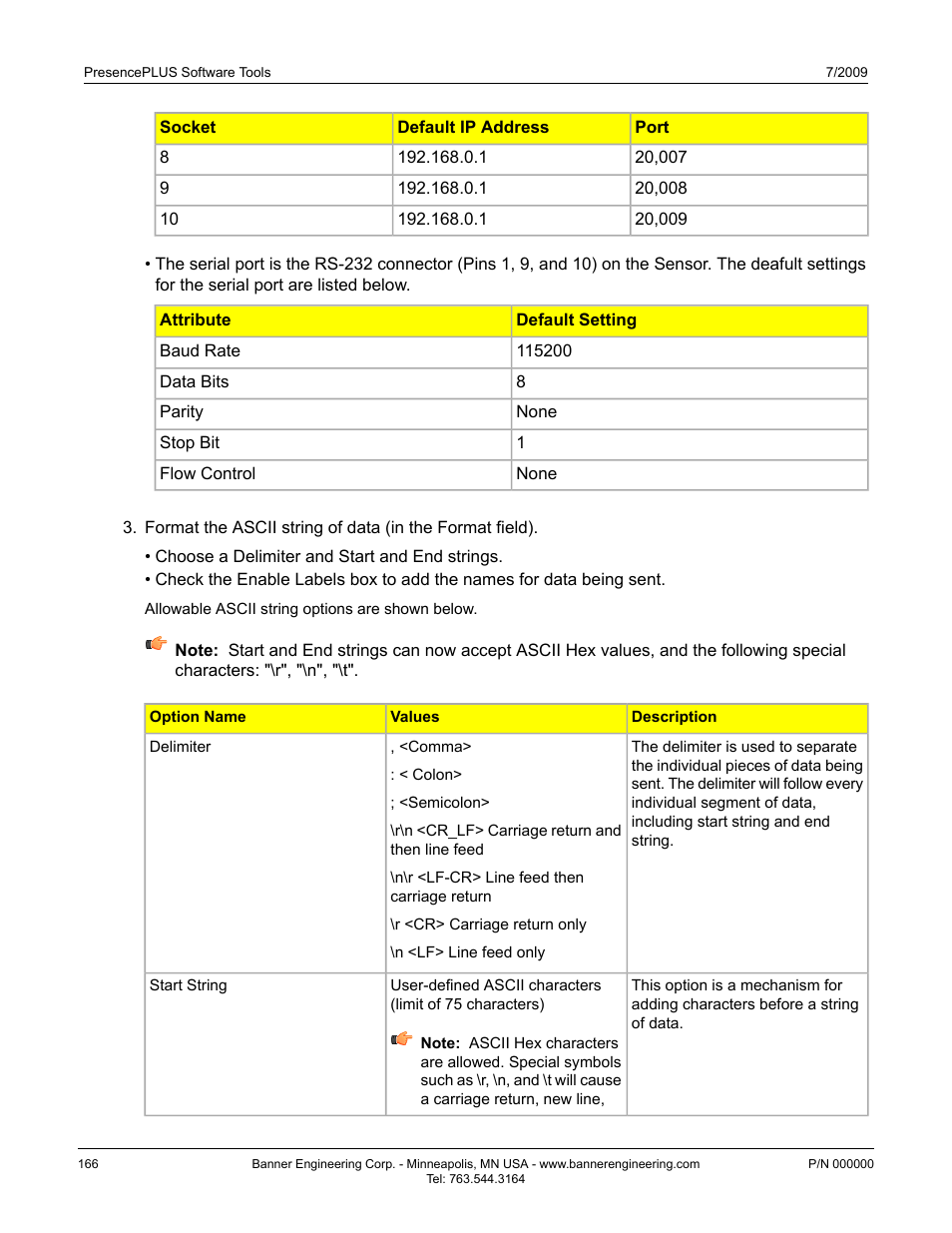 Banner PresencePLUS BCR 1.3 Series User Manual | Page 166 / 306