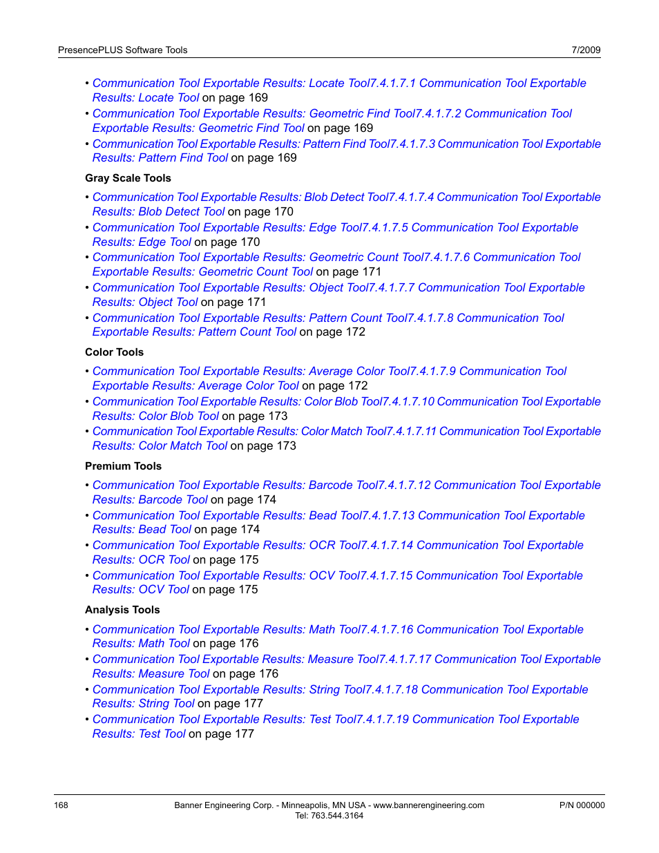 Banner PresencePLUS BCR 1.3 Series User Manual | Page 168 / 306
