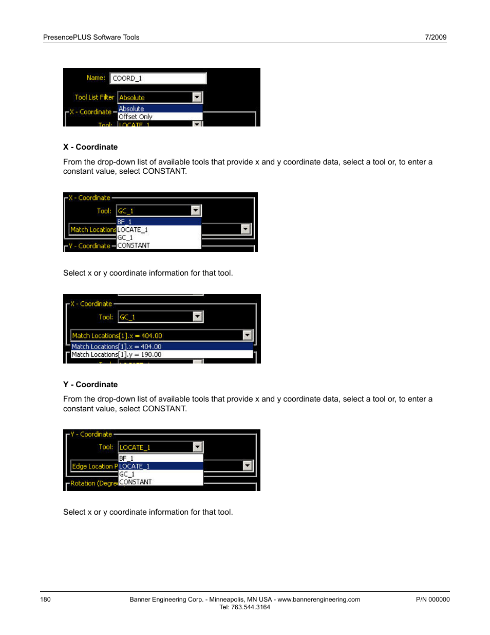 Banner PresencePLUS BCR 1.3 Series User Manual | Page 180 / 306