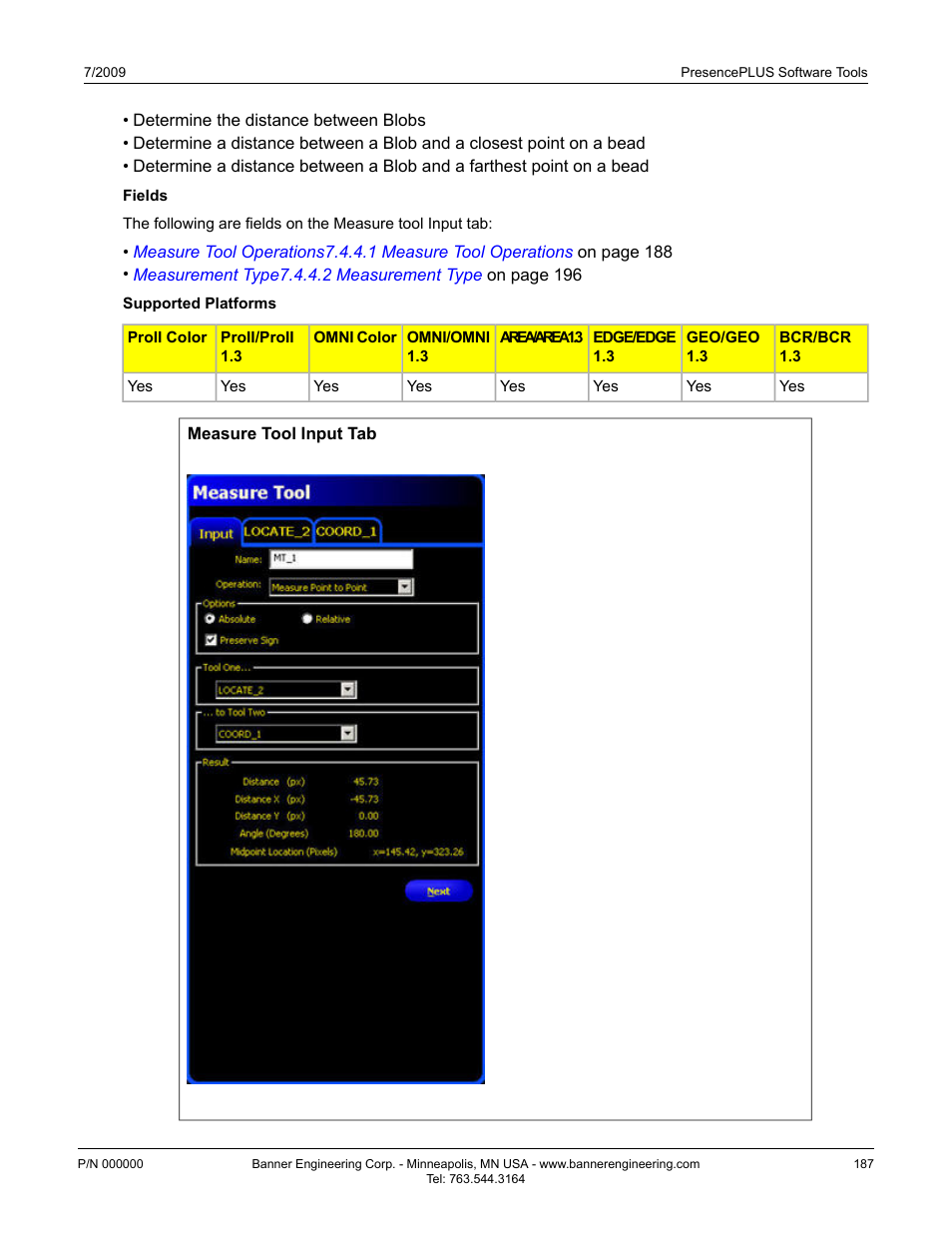 Banner PresencePLUS BCR 1.3 Series User Manual | Page 187 / 306