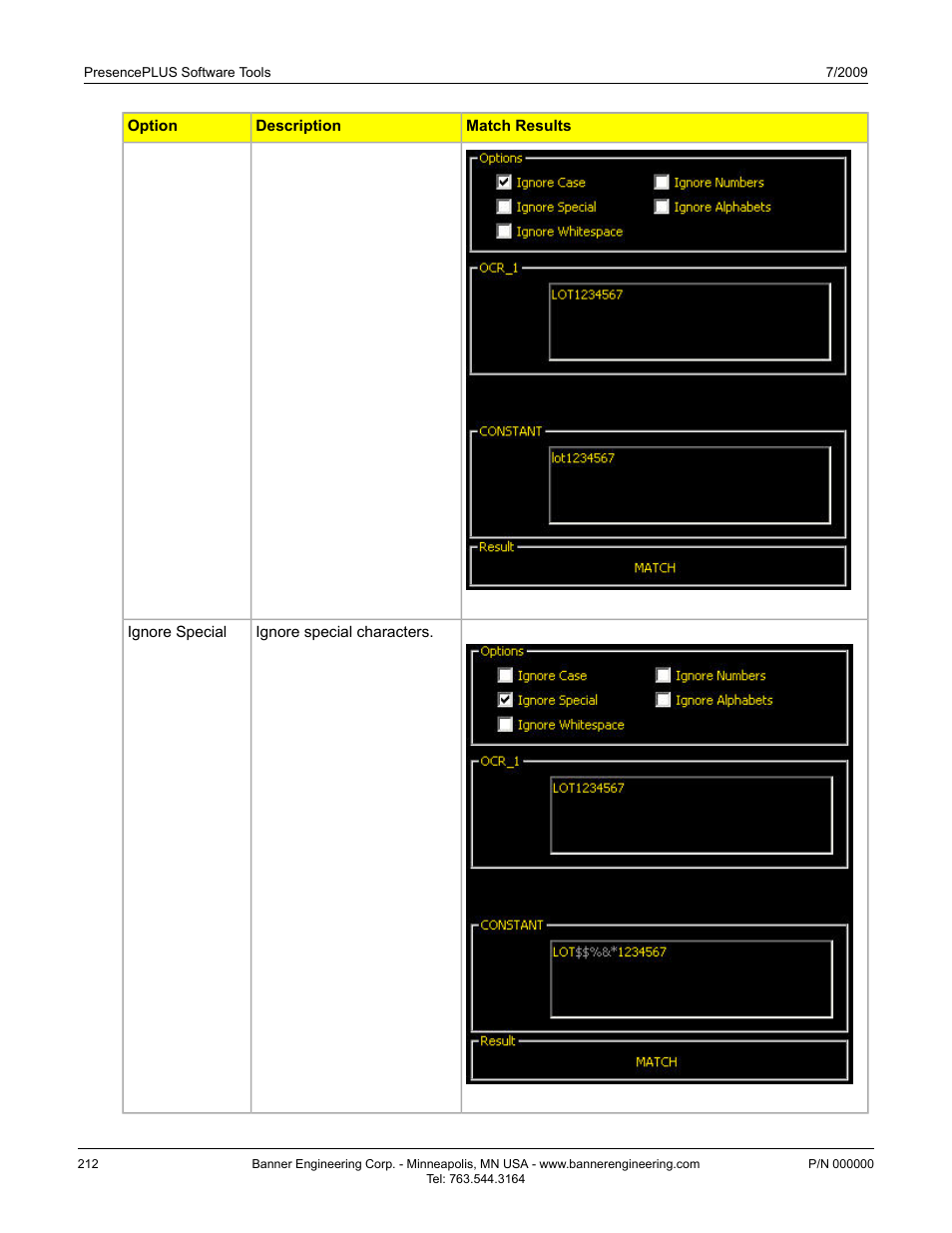 Banner PresencePLUS BCR 1.3 Series User Manual | Page 212 / 306