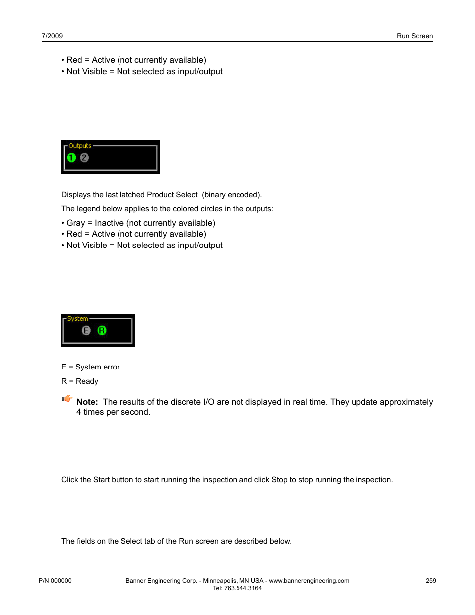 7 product select, 8 system, 9 start/stop | 10 select tab | Banner PresencePLUS BCR 1.3 Series User Manual | Page 259 / 306