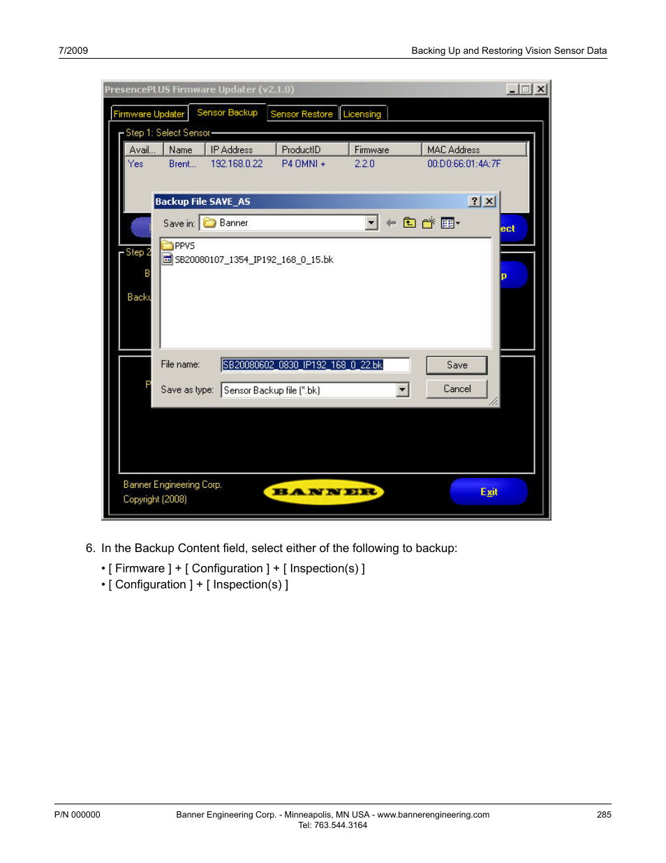 Banner PresencePLUS BCR 1.3 Series User Manual | Page 285 / 306