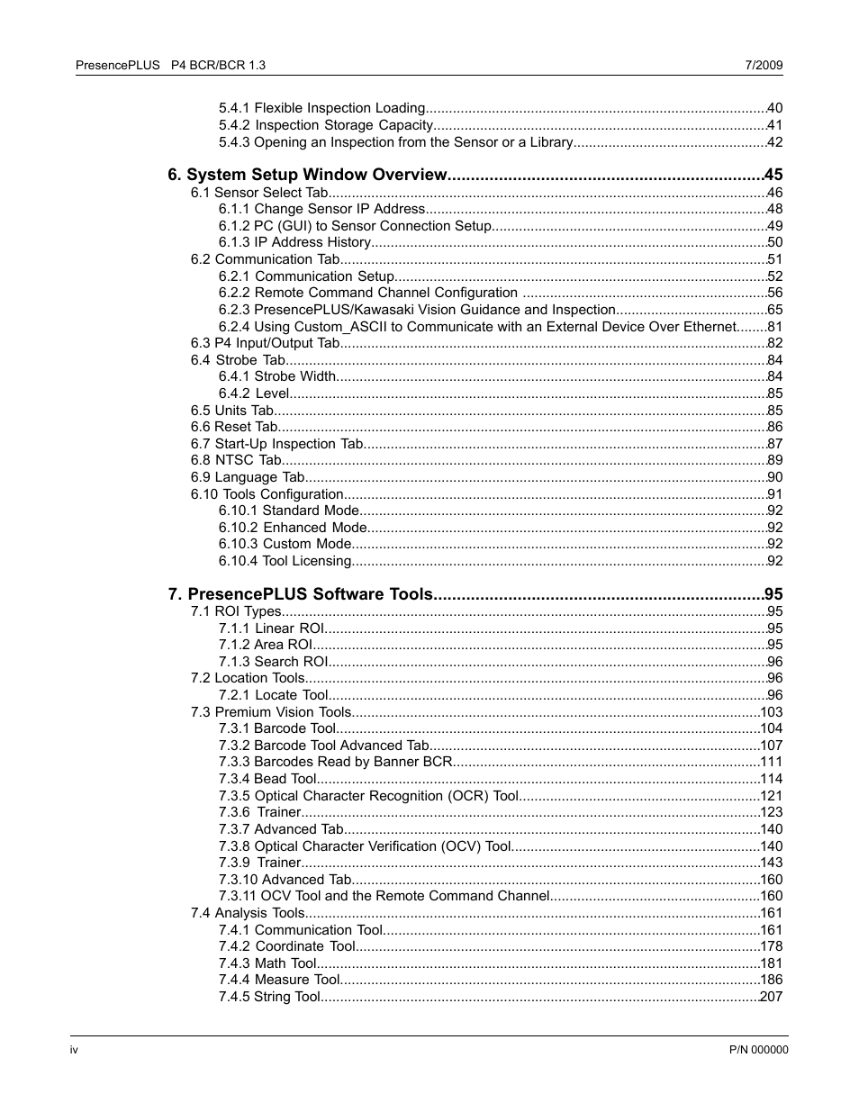 Banner PresencePLUS BCR 1.3 Series User Manual | Page 4 / 306