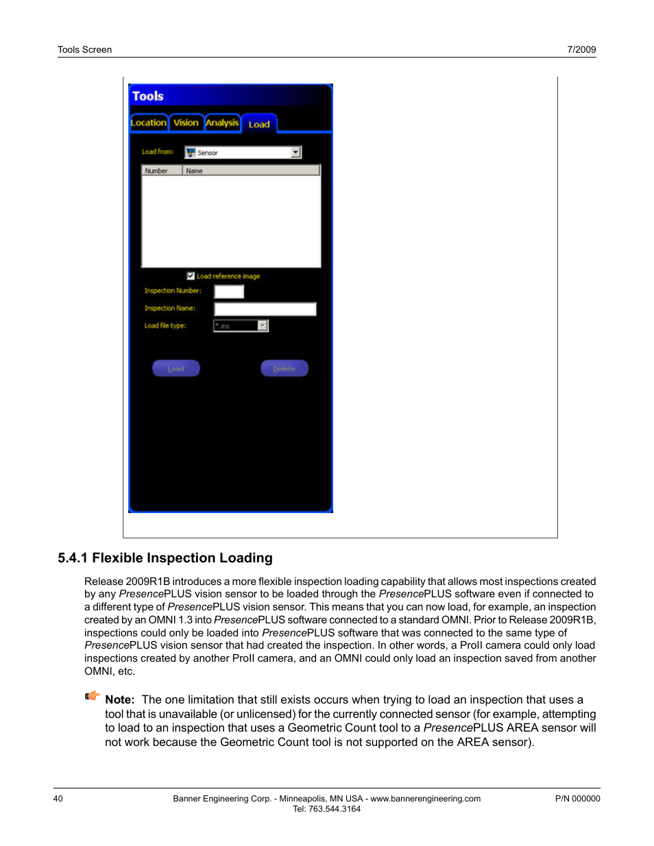 1 flexible inspection loading | Banner PresencePLUS BCR 1.3 Series User Manual | Page 40 / 306