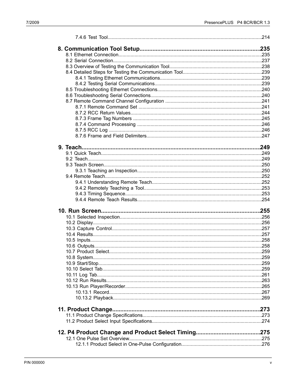 Banner PresencePLUS BCR 1.3 Series User Manual | Page 5 / 306