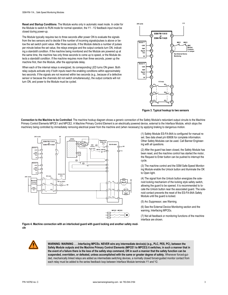 Banner Safe Speed Monitoring Modules User Manual | Page 3 / 8