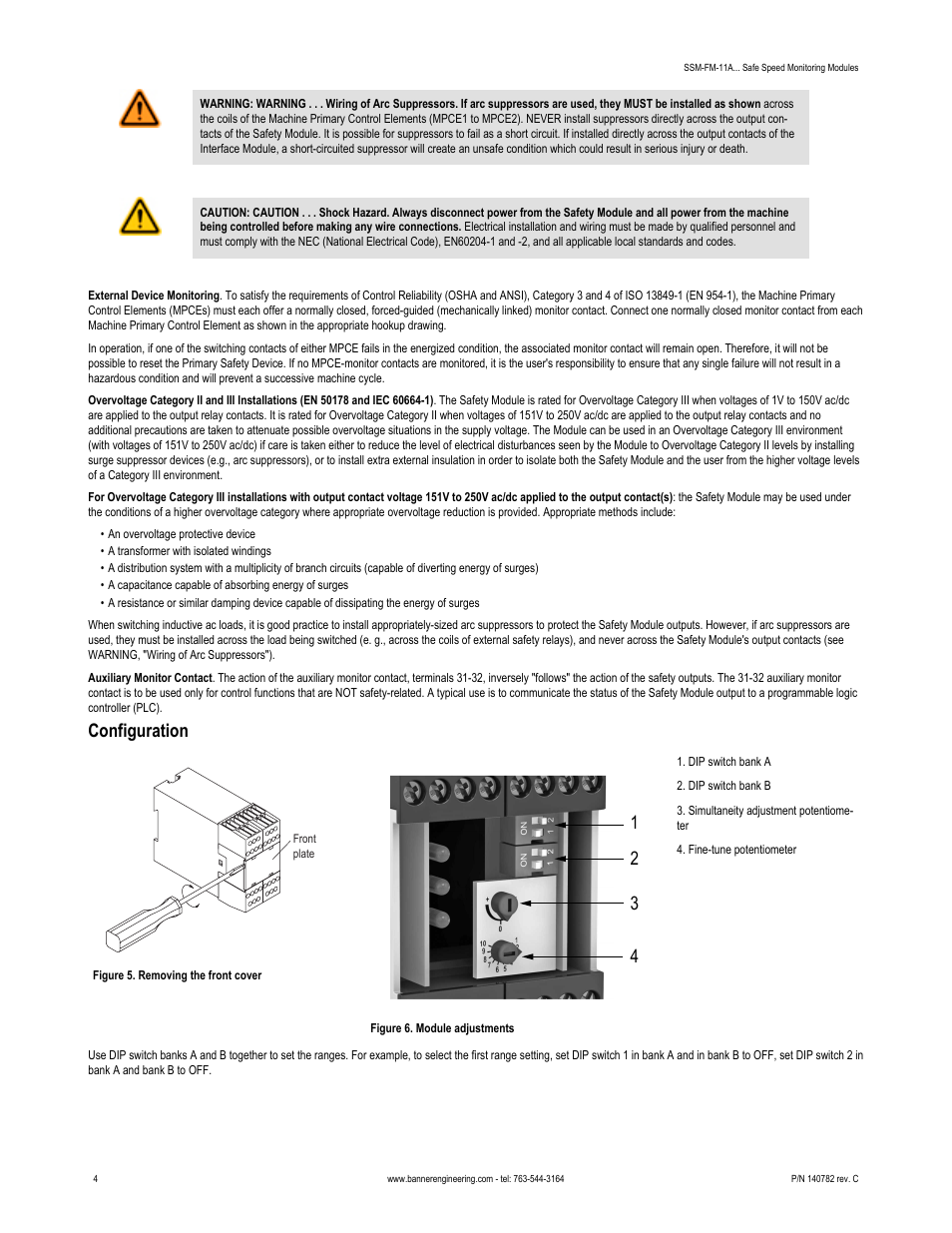 Configuration | Banner Safe Speed Monitoring Modules User Manual | Page 4 / 8