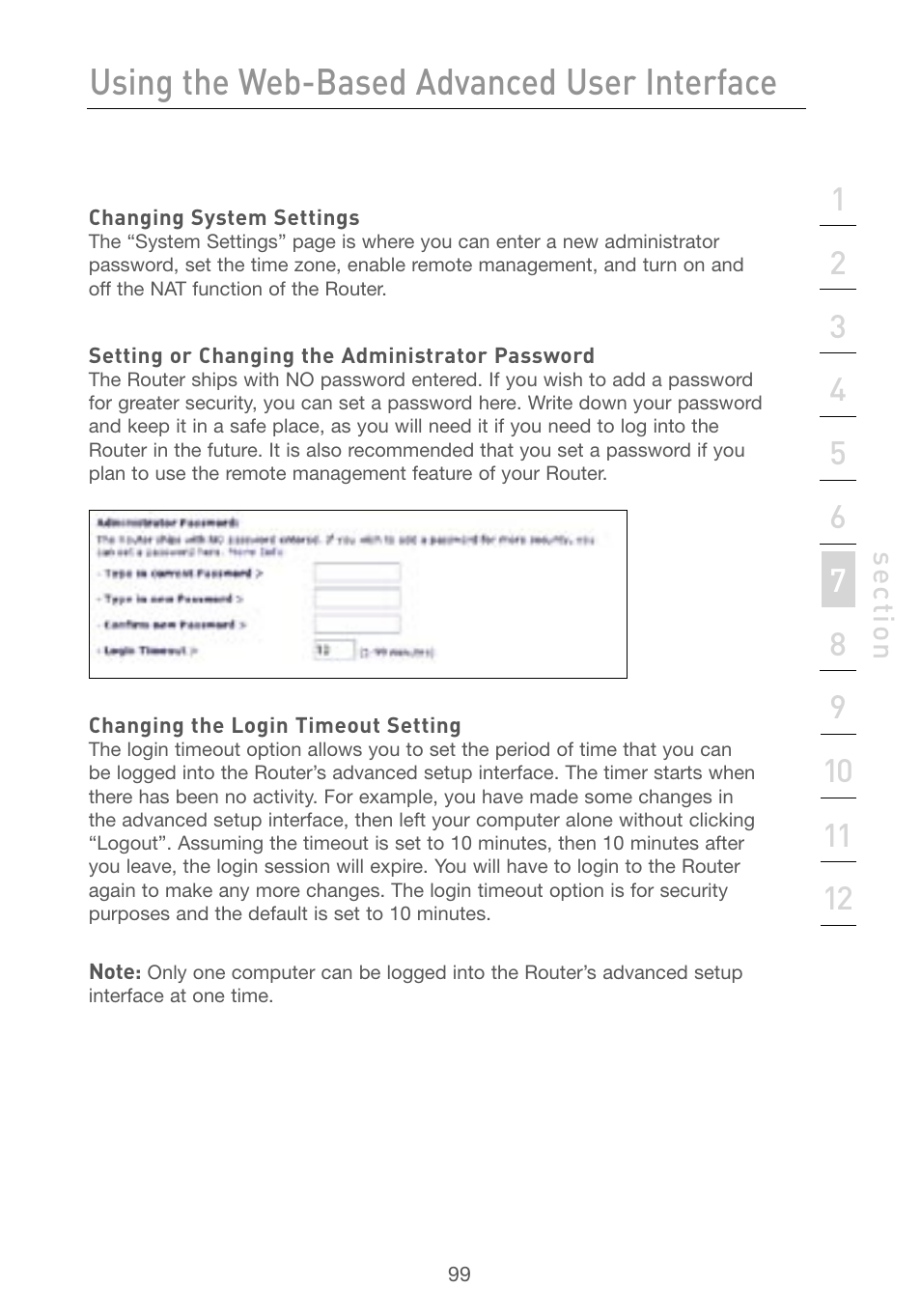 Using the web-based advanced user interface | Belkin F5D7230AU4P User Manual | Page 101 / 136