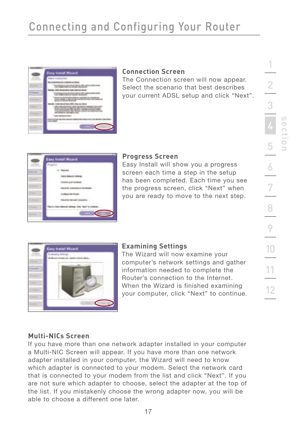 Connecting and configuring your router | Belkin F5D7230AU4P User Manual | Page 19 / 136