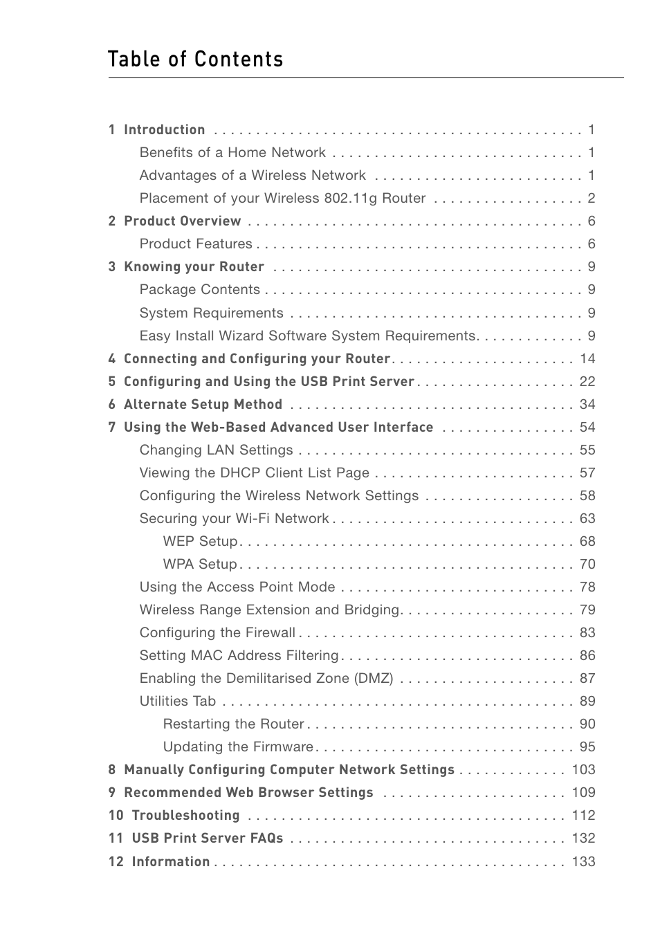 Belkin F5D7230AU4P User Manual | Page 2 / 136