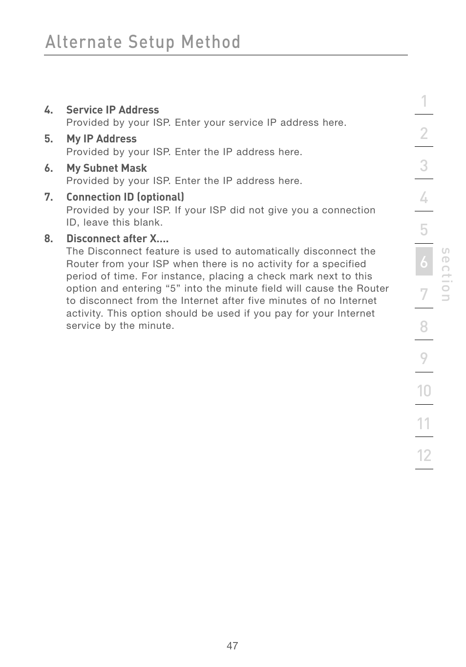 Alternate setup method | Belkin F5D7230AU4P User Manual | Page 49 / 136